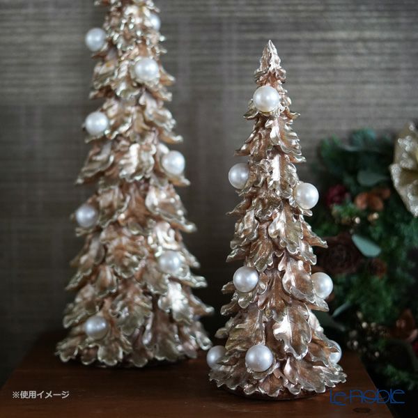 ハルモニア クリスマスオブジェ パールゴールドツリーオブジェ トール 49cm HM-010986 ポリレジン製