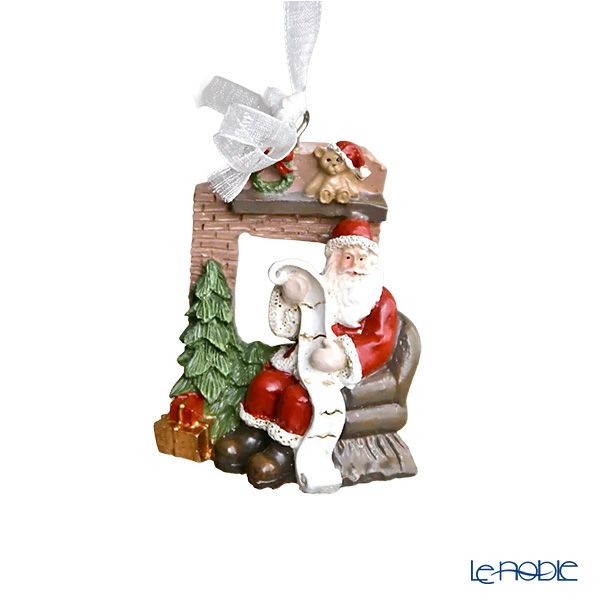 ハルモニア クリスマスオブジェ オーナメント サンタソファー HM-011260 ポリレジン製