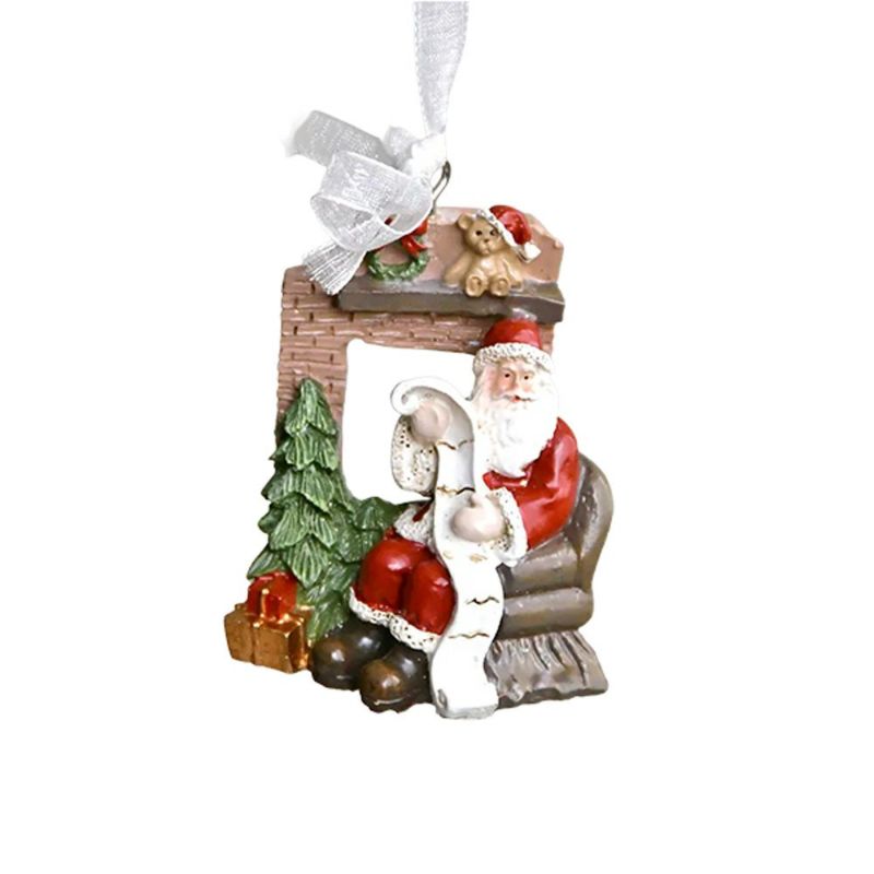 ハルモニア クリスマスオブジェ オーナメント サンタソファー HM-011260 ポリレジン製