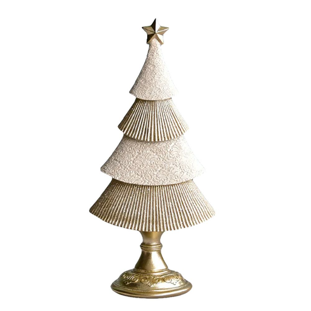 ハルモニア クリスマスオブジェ ツリー ウインターホワイトトール HM-011264 ポリレジン製