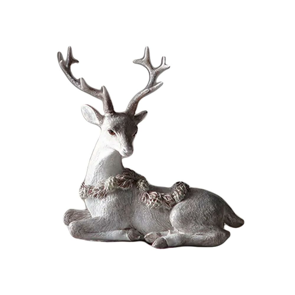 ハルモニア クリスマスオブジェ ウインターフォレスト ディア（トナカイ）A2 座り HM-011303 ポリレジン製