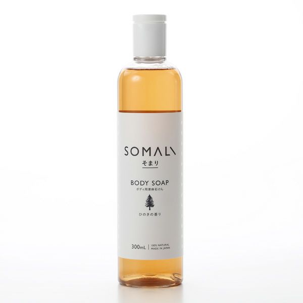 木村石鹸 そまり ボディ用液体石けん ヒノキの香り 300ml （キャップタイプ）
