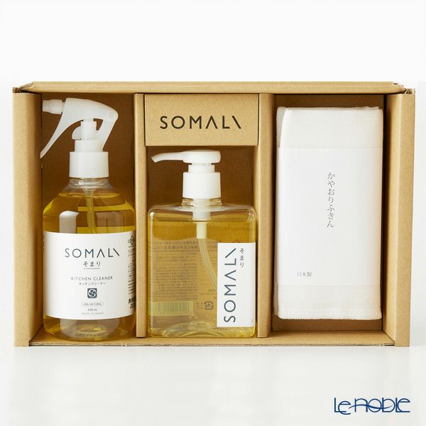 木村石鹸 そまり ギフトセット E 台所セット キッチンクリーナー・台所用石けん・かやおりふきん 40737
