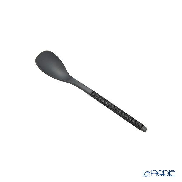 サクライ J-Tone 布着せカトラリー 紗綾 漆黒／漆黒 鶴田一郎デザイン 和菓子ナイフ、スプーン、フォーク 3本セット