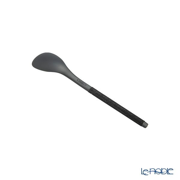 サクライ J-Tone 布着せカトラリー 紗綾 漆黒／漆黒 鶴田一郎デザイン 和菓子ナイフ、スプーン、フォーク 3本セット