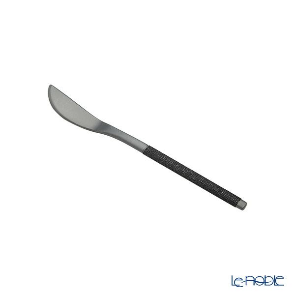 サクライ J-Tone 布着せカトラリー 紗綾 漆黒／漆黒 鶴田一郎デザイン 和菓子ナイフ、スプーン、フォーク 3本セット