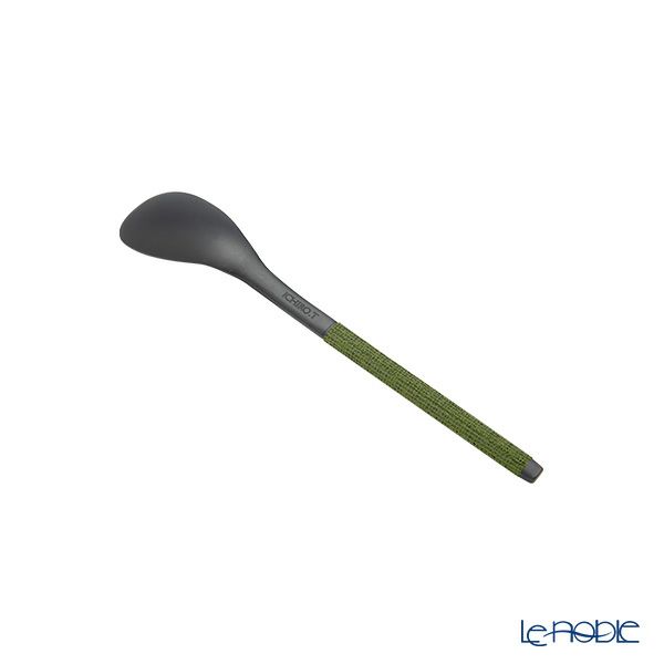 サクライ J-Tone 布着せカトラリー 紗綾 漆黒／抹茶 鶴田一郎デザイン 和菓子ナイフ、スプーン、フォーク 3本セット