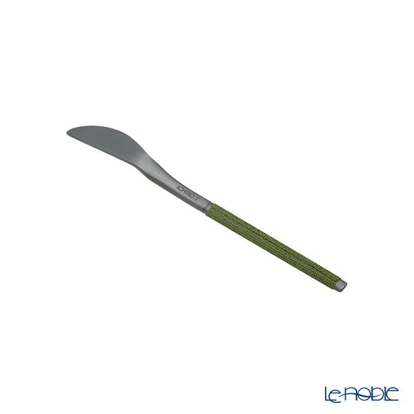 サクライ J-Tone 布着せカトラリー 紗綾 漆黒／抹茶 鶴田一郎デザイン 和菓子ナイフ、スプーン、フォーク 3本セット