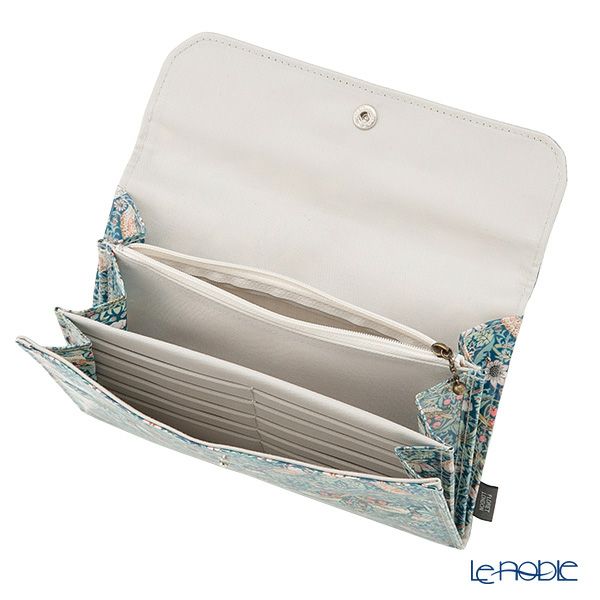 リバティプリント（LIBERTY PRINT）を使用したマルチケース02 ストロベリーシーフ／いちご泥棒 グリーン 21×15×2cm 日本製