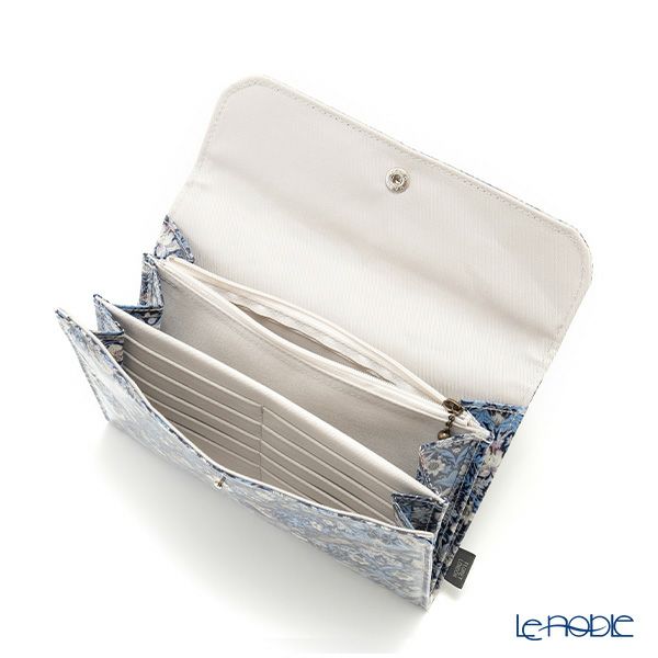 リバティプリント（LIBERTY PRINT）を使用したマルチケース02 ストロベリーシーフ／いちご泥棒 ネイビー 21×15×2cm 日本製