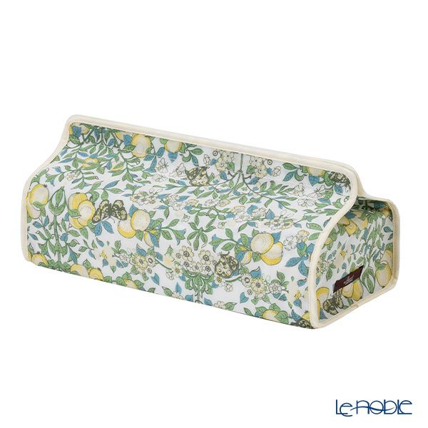 リバティプリント（LIBERTY PRINT）を使用したティッシュカバー オーチャード イエロー 22.5×11.5×H5cm用 日本製