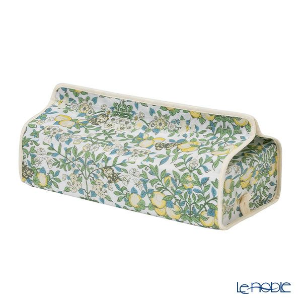 リバティプリント（LIBERTY PRINT）を使用したティッシュカバー オーチャード イエロー 22.5×11.5×H5cm用 日本製
