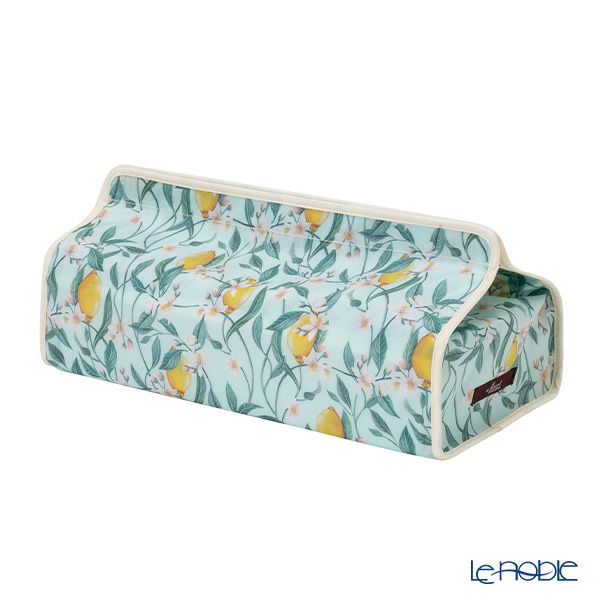 リバティプリント（LIBERTY PRINT）を使用したティッシュカバー レモン ブロッサム ミント 22.5×11.5×H5cm用 日本製