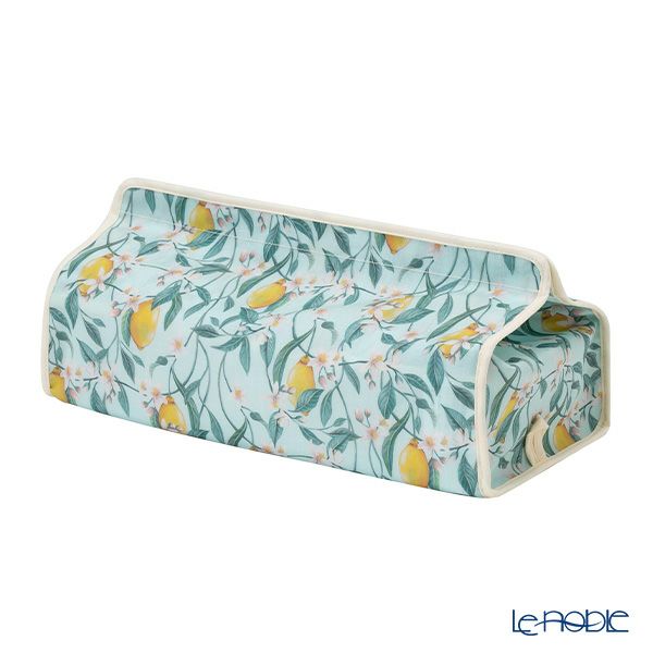 リバティプリント（LIBERTY PRINT）を使用したティッシュカバー レモン ブロッサム ミント 22.5×11.5×H5cm用 日本製