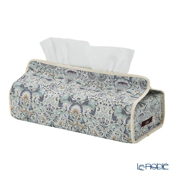 リバティプリント（LIBERTY PRINT）を使用したティッシュカバー ロデン ブルー 22.5×11.5×H5cm用 日本製