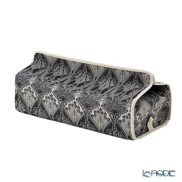 リバティプリント（LIBERTY PRINT）を使用したティッシュカバー アイアンシ ブラック 22.5×11.5×H5cm用 日本製