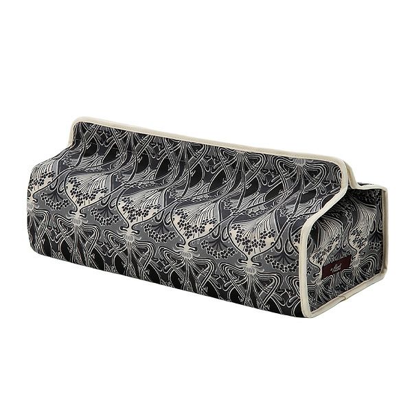 リバティプリント（LIBERTY PRINT）を使用したティッシュカバー アイアンシ ブラック 22.5×11.5×H5cm用 日本製