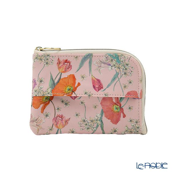 リバティプリントを使用した ソフトハンドタオル ＆ ティッシュポーチ ギフトセット A スプリング・ブルームス ピンク 23SS