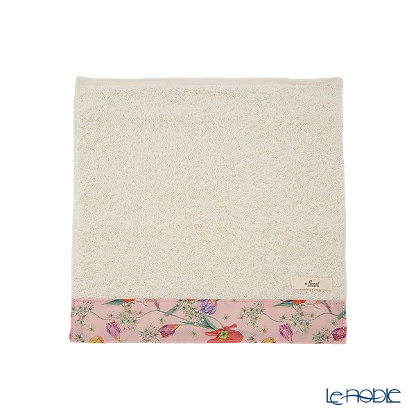リバティプリントを使用した ソフトハンドタオル ＆ ティッシュポーチ ギフトセット A スプリング・ブルームス ピンク 23SS