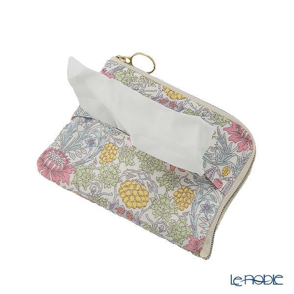 リバティプリントを使用した ソフトハンドタオル ＆ ティッシュポーチ ギフトセット B セバートン ピンク 23SS