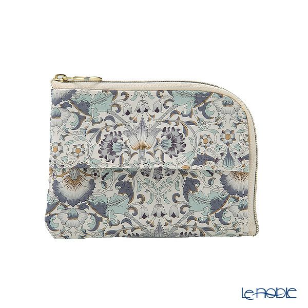 リバティプリントを使用した ソフトハンドタオル ＆ ティッシュポーチ ギフトセット C ロデン ブルー 23SS