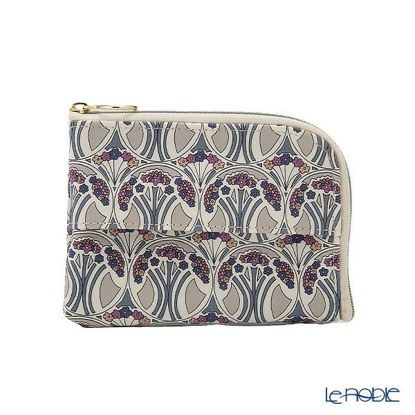 リバティプリントを使用した ソフトハンドタオル ＆ ティッシュポーチ ギフトセット E マウベリーナ グレー 23SS