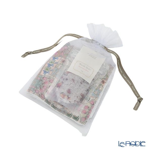 リバティプリントを使用したハンドタオル＆ハーブバスソルト50g （約2回分 不織布袋2枚入） ギフトセット A フラワーフェテ PI イノセントローズの香り 23SS