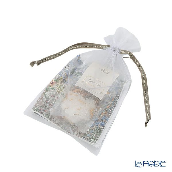 リバティプリントを使用したハンドタオル＆ハーブバスソルト50g （約2回分 不織布袋2枚入） ギフトセット B フラワーフェテ BL オーガニックベルガモットの香り 23SS