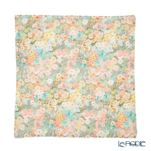 リバティプリントを使用したハンドタオル＆ハーブバスソルト50g （約2回分 不織布袋2枚入） ギフトセット C ホリーホックス BE ボタニカルフラワーの香り 23SS