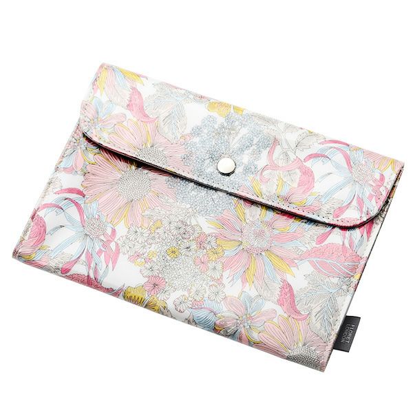 リバティプリント（LIBERTY PRINT）を使用したマルチケース02 アンジェリカ・ガーラ ピンク 21×15×2cm 日本製