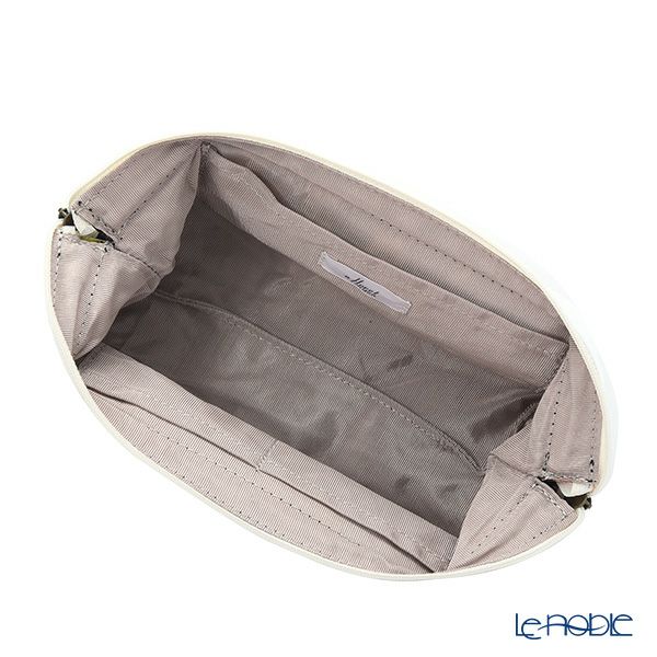 リバティプリント（LIBERTY PRINT）を使用したワイヤーポーチ スプリング・ガーデン グレー 24×8×11cm 日本製