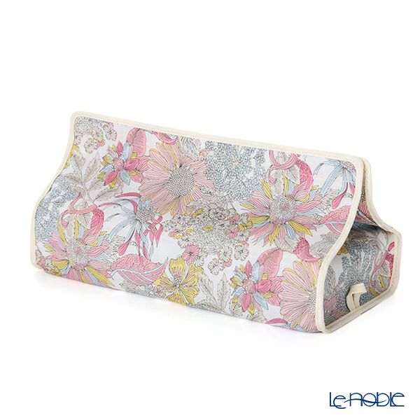 リバティプリント（LIBERTY PRINT）を使用したティッシュカバー アンジェリカ・ガーラ ピンク 22.5×11.5×H5cm用 日本製