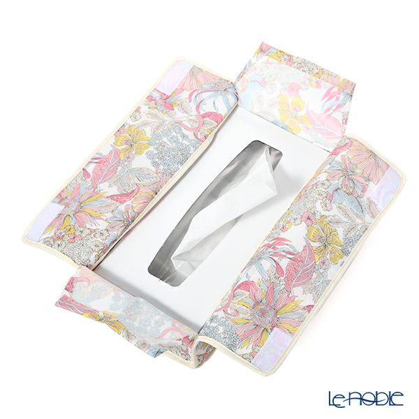 リバティプリント（LIBERTY PRINT）を使用したティッシュカバー アンジェリカ・ガーラ ピンク 22.5×11.5×H5cm用 日本製