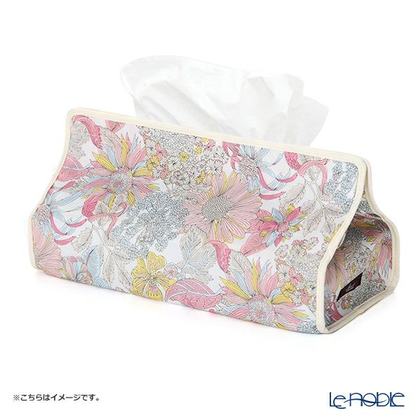 リバティプリント（LIBERTY PRINT）を使用したティッシュカバー アンジェリカ・ガーラ ピンク 22.5×11.5×H5cm用 日本製