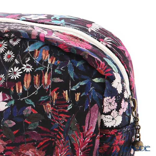 リバティプリント（LIBERTY PRINT）を使用したミニポーチ フォリア・フラワーズS レッド 11×4×10cm 日本製
