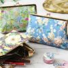 リバティプリント（LIBERTY PRINT）を使用したがま口ポーチ チャートウェル ネイビー 20×6×13cm 日本製