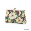 リバティプリント（LIBERTY PRINT）を使用したがま口ポーチ ドーセット・ローズ グレー 20×6×13cm 日本製