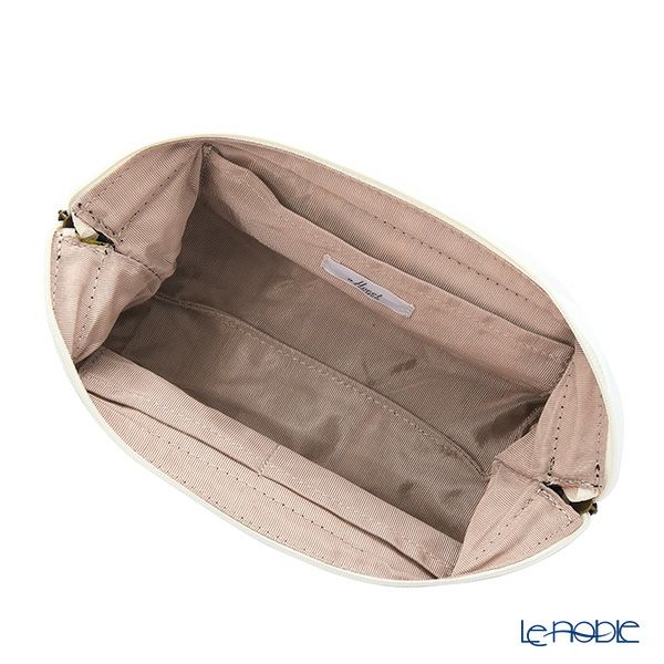 リバティプリント（LIBERTY PRINT）を使用したワイヤーポーチ ドーセット・ローズ グレー 24×8×11cm 日本製