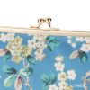 リバティプリント（LIBERTY PRINT）を使用したがま口ポーチ ジョセフィン ブルー 20×6×13cm 日本製