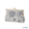 リバティプリント（LIBERTY PRINT）を使用したがま口ポーチ スウィムダンクレア グレー 20×6×13cm 日本製