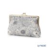リバティプリント（LIBERTY PRINT）を使用したがま口ポーチ スウィムダンクレア グレー 20×6×13cm 日本製