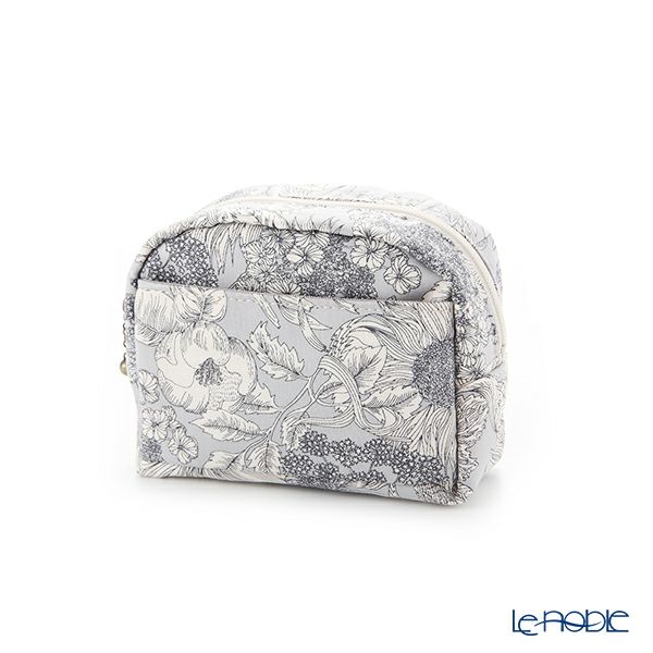 リバティプリント（LIBERTY PRINT）を使用したミニポーチ スウィムダンクレア グレー 11×4×10cm 日本製