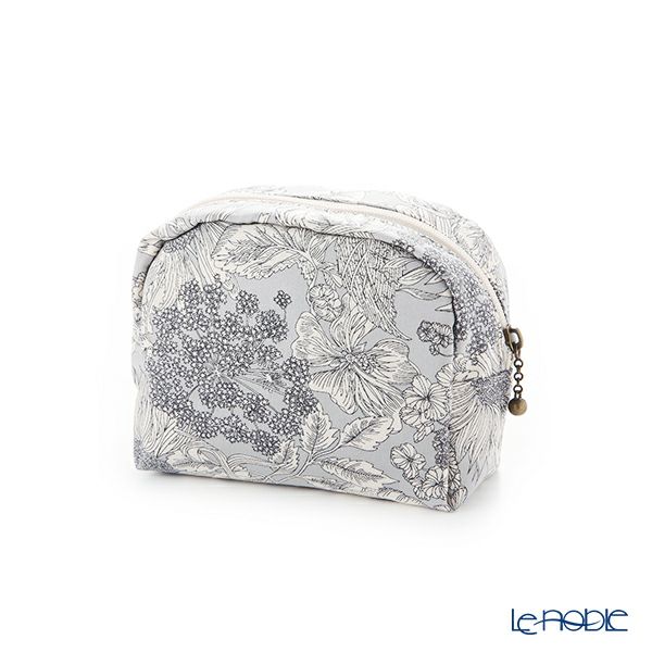 リバティプリント（LIBERTY PRINT）を使用したミニポーチ スウィムダンクレア グレー 11×4×10cm 日本製
