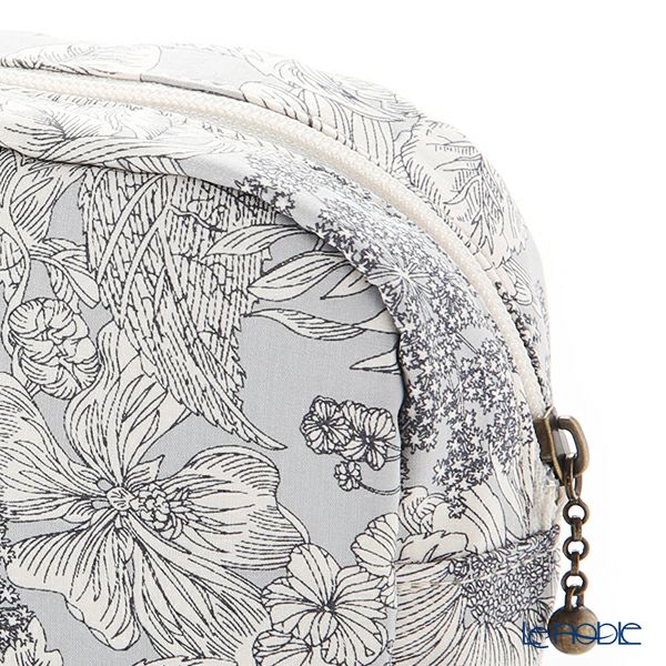 リバティプリント（LIBERTY PRINT）を使用したミニポーチ スウィムダンクレア グレー 11×4×10cm 日本製