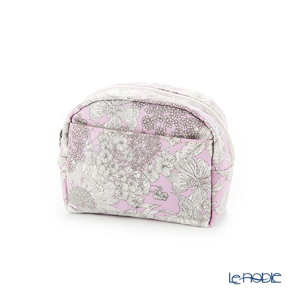 リバティプリント（LIBERTY PRINT）を使用したミニポーチ スウィムダンクレア ピンク 11×4×10cm 日本製