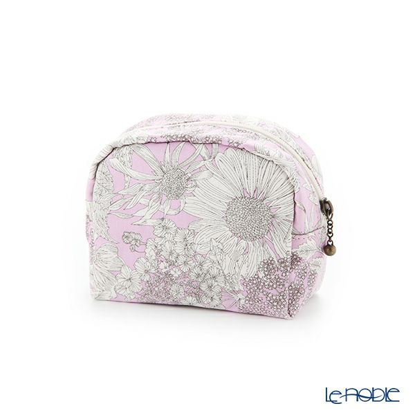 リバティプリント（LIBERTY PRINT）を使用したミニポーチ スウィムダンクレア ピンク 11×4×10cm 日本製