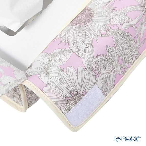 リバティプリント（LIBERTY PRINT）を使用したティッシュカバー スウィムダンクレア ピンク 22.5×11.5×H5cm用 日本製