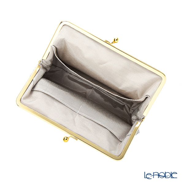 リバティプリント（LIBERTY PRINT）を使用したがま口ポーチ ロックウッド ブルー 20×6×13cm 日本製