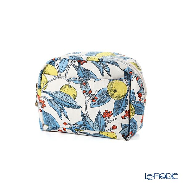 リバティプリント（LIBERTY PRINT）を使用したミニポーチ コンサバトリーフルーツ イエロー 11×4×10cm 日本製