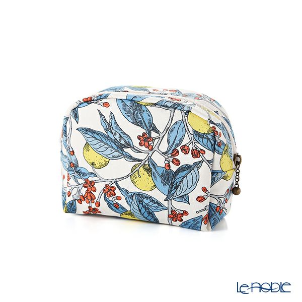 リバティプリント（LIBERTY PRINT）を使用したミニポーチ コンサバトリーフルーツ イエロー 11×4×10cm 日本製